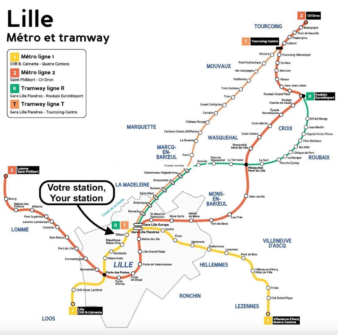 Vieux Lille Triplex De 100 M2 Apartment Bagian luar foto